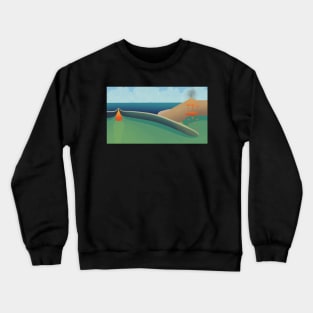 Subduction Zone Diagram Crewneck Sweatshirt